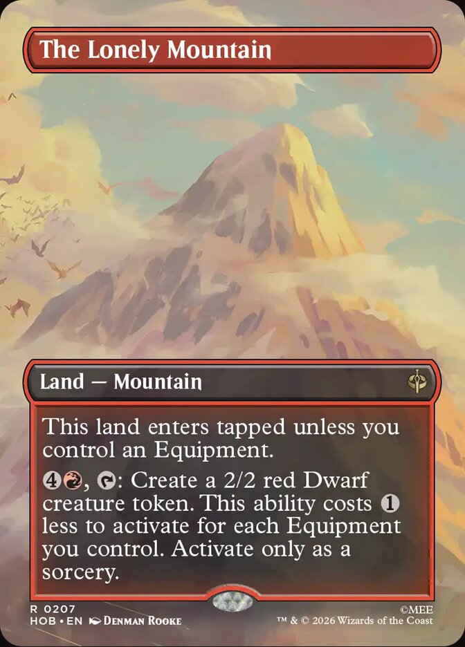 The Lonely Mountain Borderless Scene Foil
