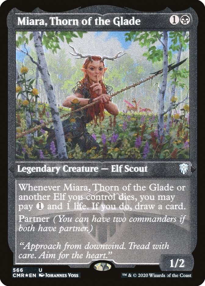 Miara, Thorn of the Glade Etched Foil