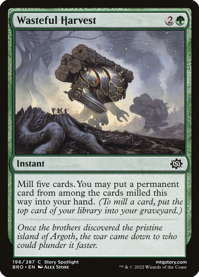 Wasteful Harvest Foil