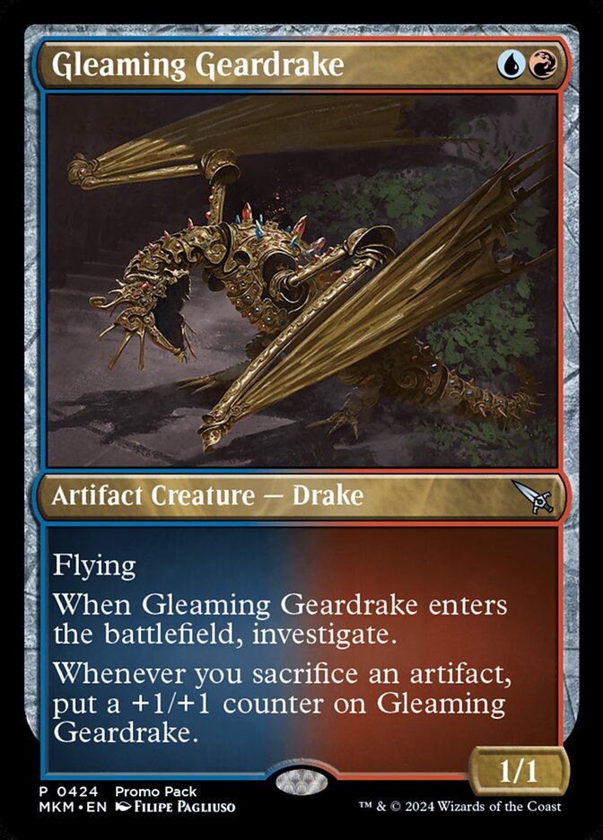 Gleaming Geardrake Promo Foil