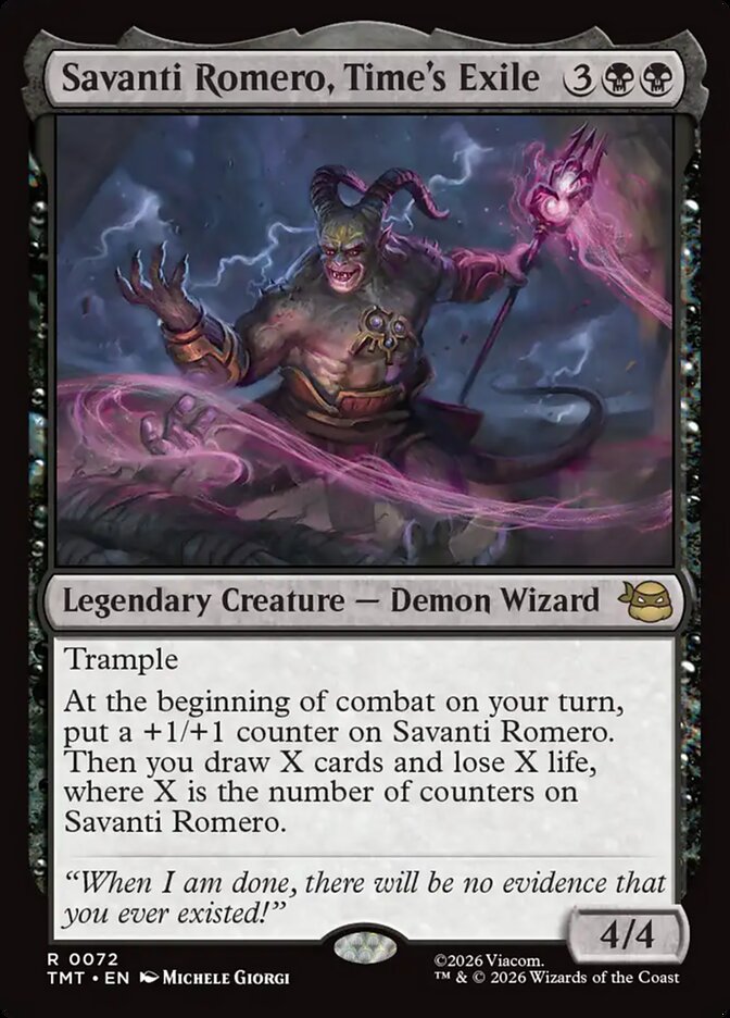 Savanti Romero, Time's Exile Foil