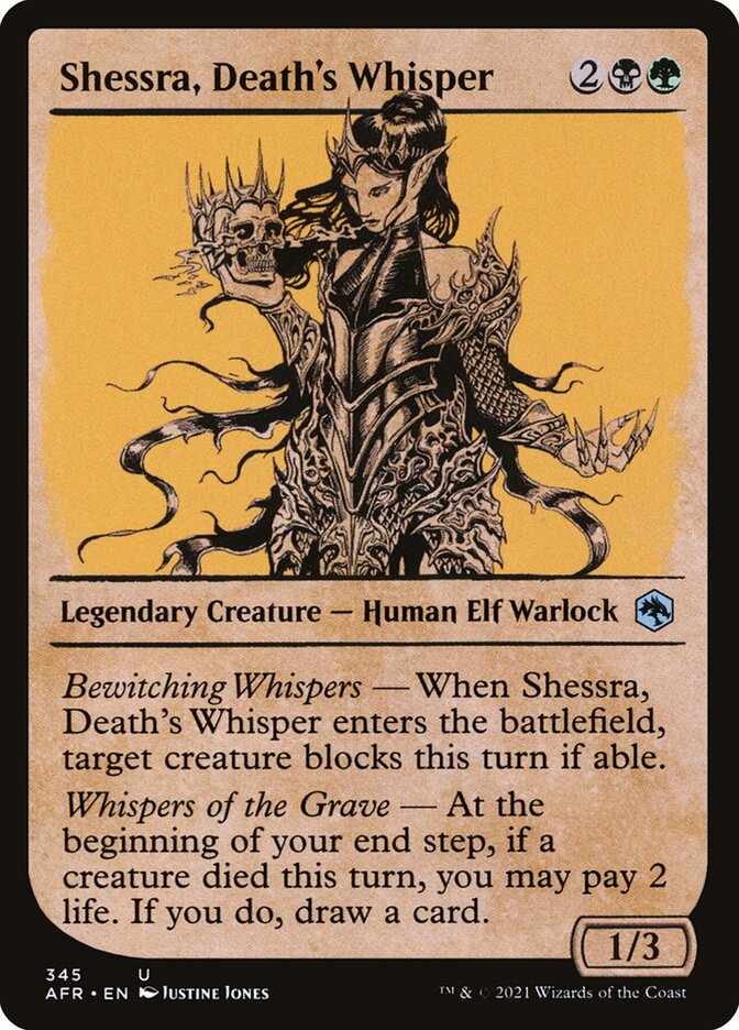 Shessra, Death's Whisper Showcase Foil