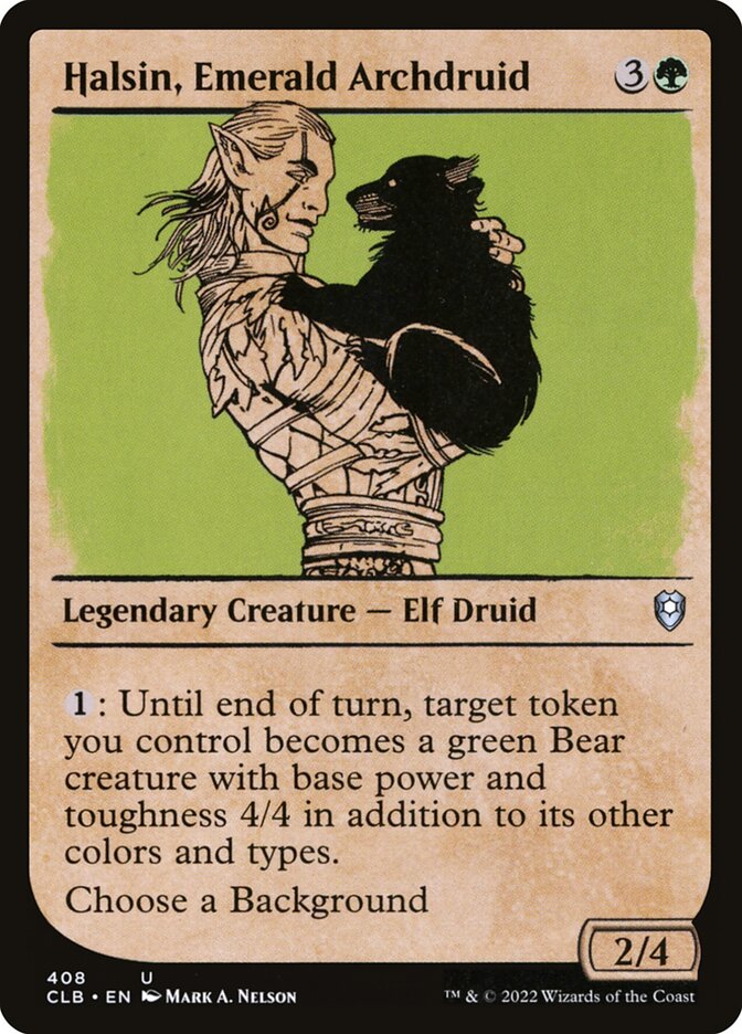 Halsin, Emerald Archdruid Showcase Foil