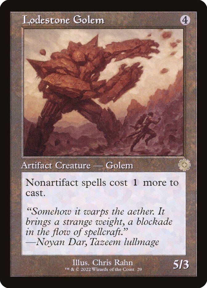 Lodestone Golem Retro Frame Foil