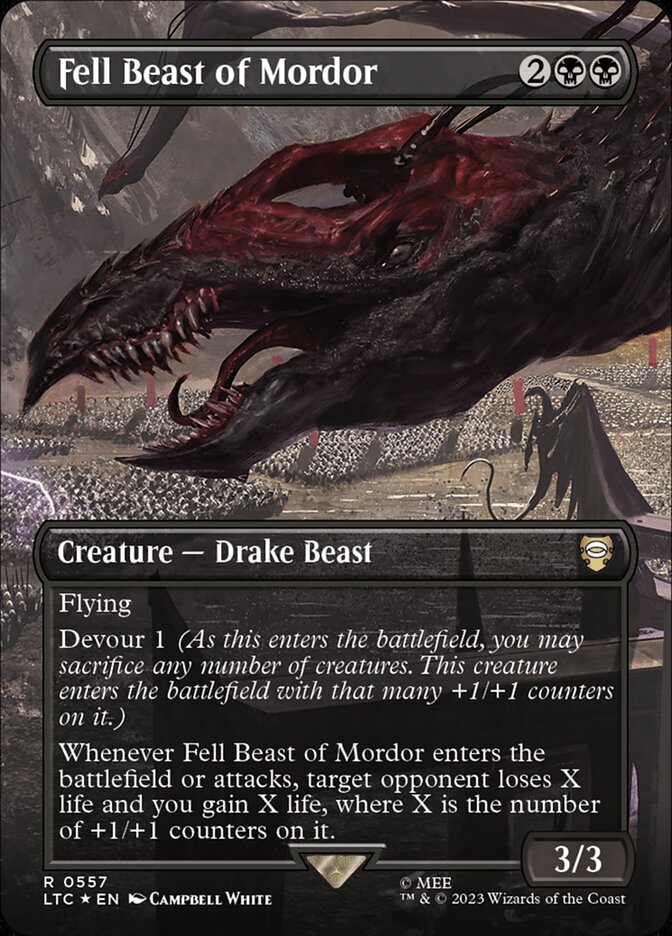 Fell Beast of Mordor Borderless Surge Foil