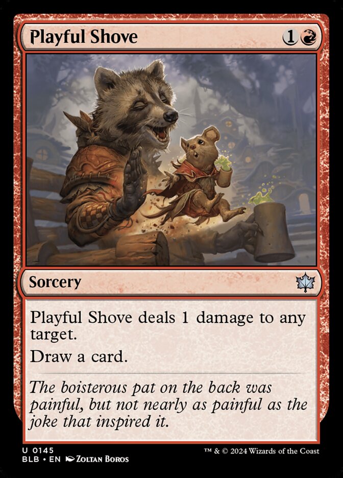 Playful Shove Foil