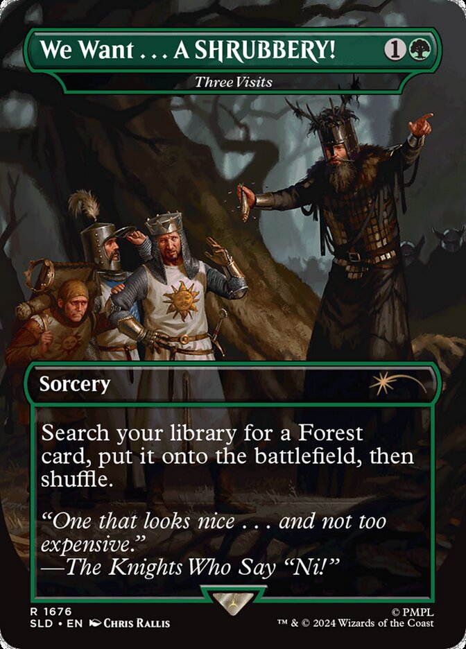 Three Visits We Want... A SHRUBBERY! (Monty Python) Secret Lair