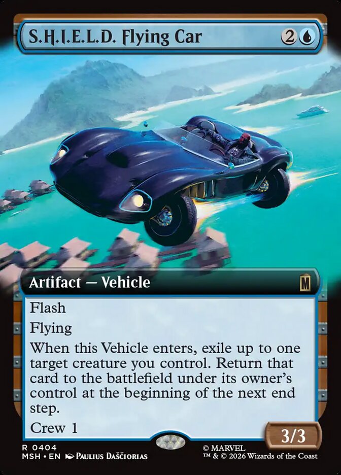 S.H.I.E.L.D. Flying Car Extended Art Foil