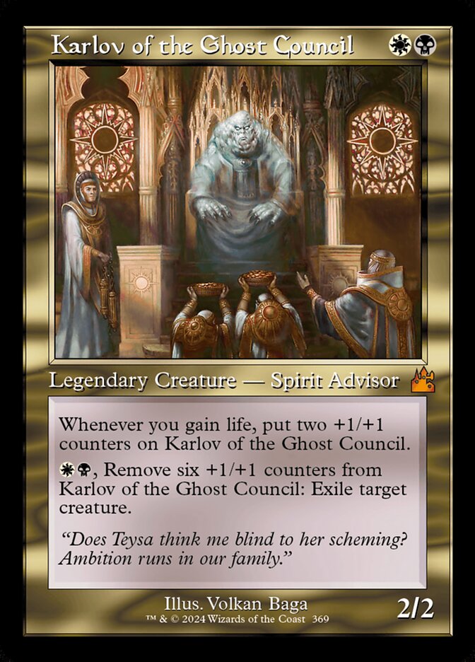 Karlov of the Ghost Council Retro Frame
