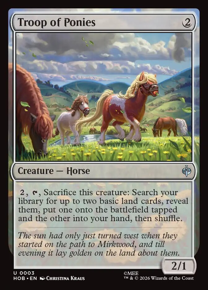 Troop of Ponies Foil