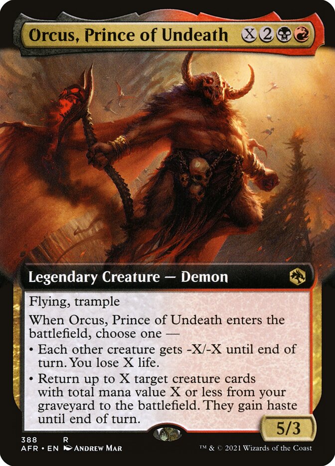 Orcus, Prince of Undeath Extended Art Foil