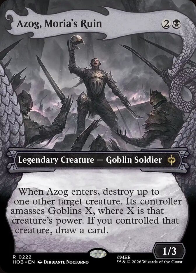 Azog, Moria's Ruin Dragon Frame Foil