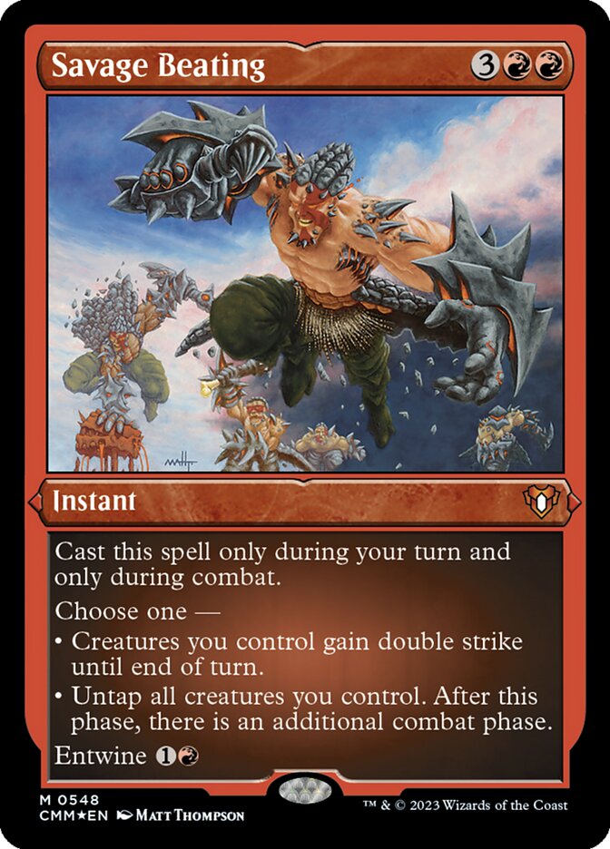 Savage Beating Etched Foil