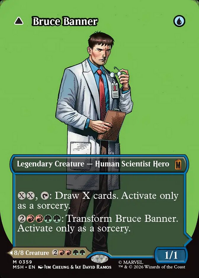 Bruce Banner // The Incredible Hulk Borderless Logo Foil