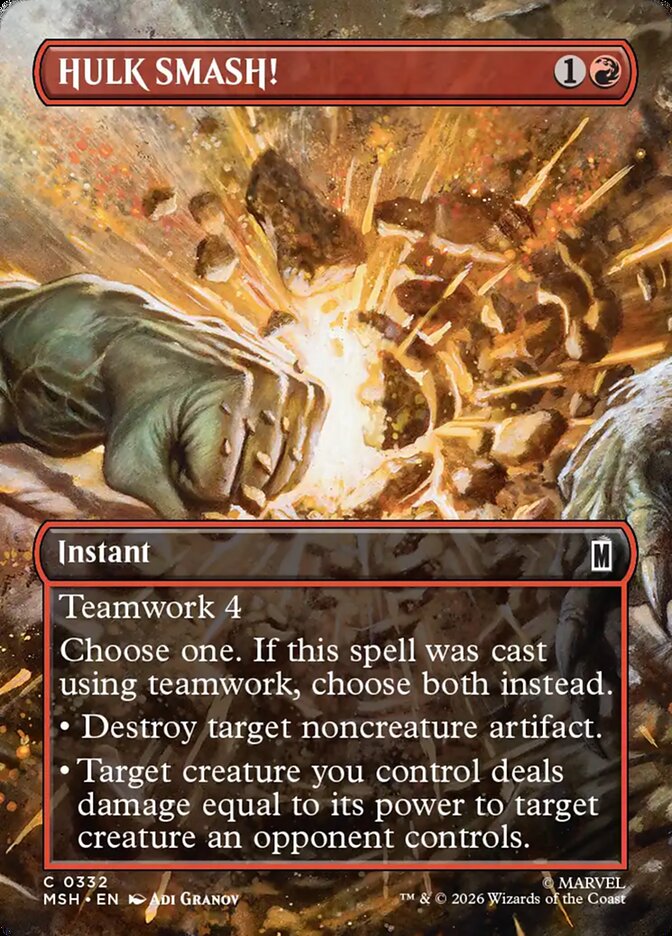 HULK SMASH! Borderless Scene Foil