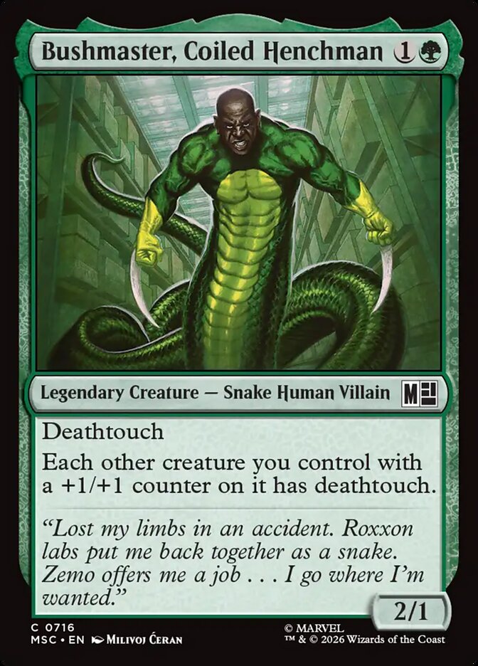 Bushmaster, Coiled Henchman Foil