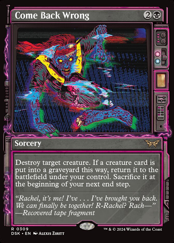 Come Back Wrong Showcase Foil