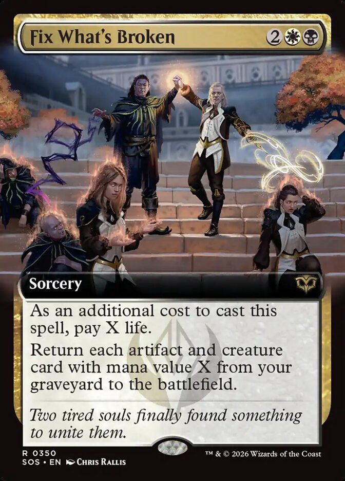 Fix What's Broken Extended Art