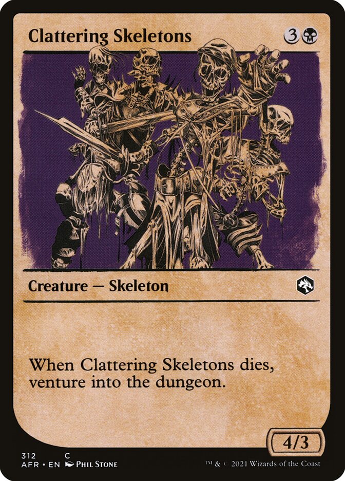 Clattering Skeletons Showcase Foil