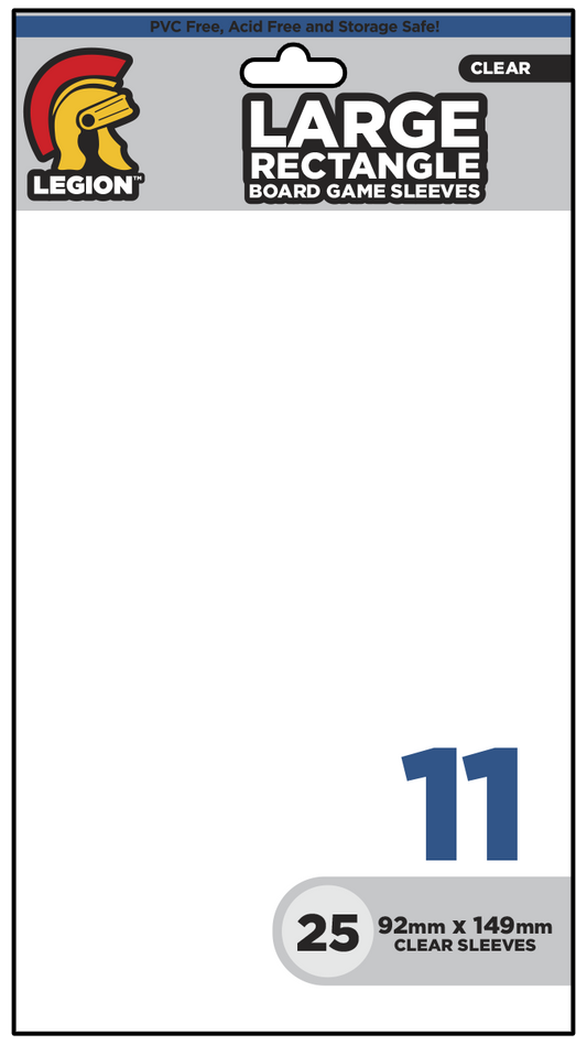 Micas Board Game Sleeve  Clear Rectangle