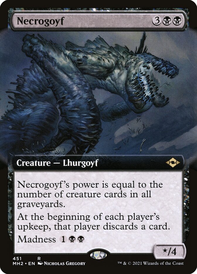 Necrogoyf Extended Art Foil