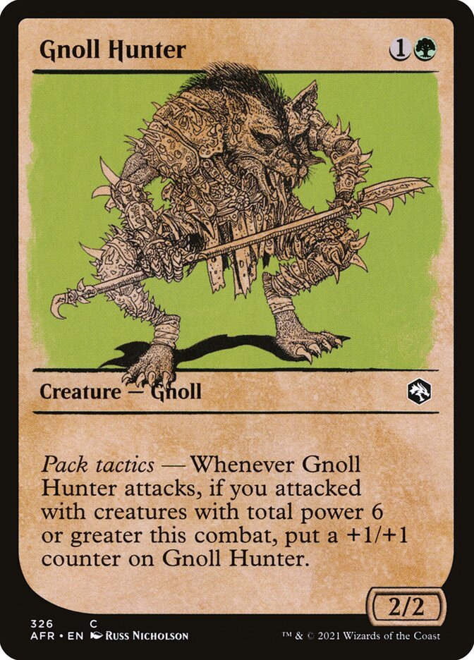 Gnoll Hunter Showcase Foil