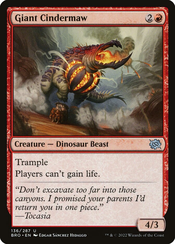 Giant Cindermaw Foil