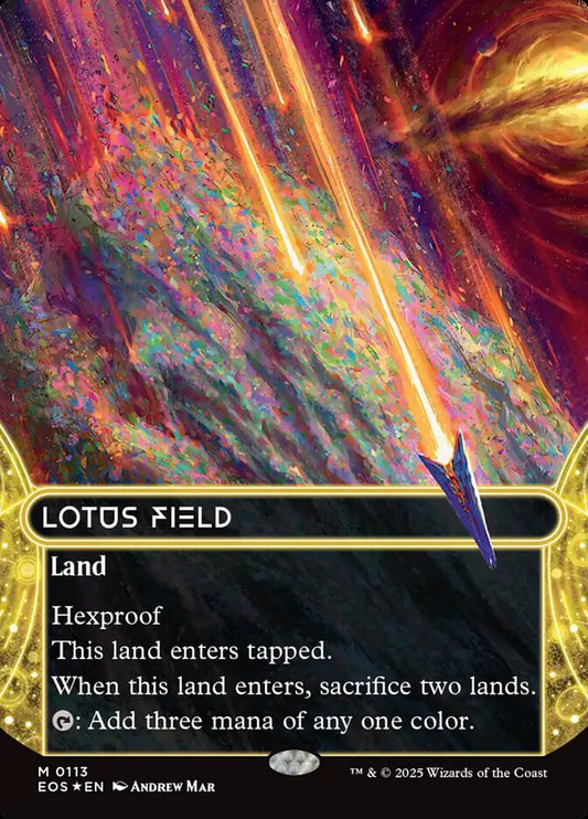 Lotus Field Borderless Stellar Sights Foil