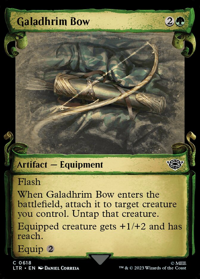 Galadhrim Bow Showcase Silver Foil