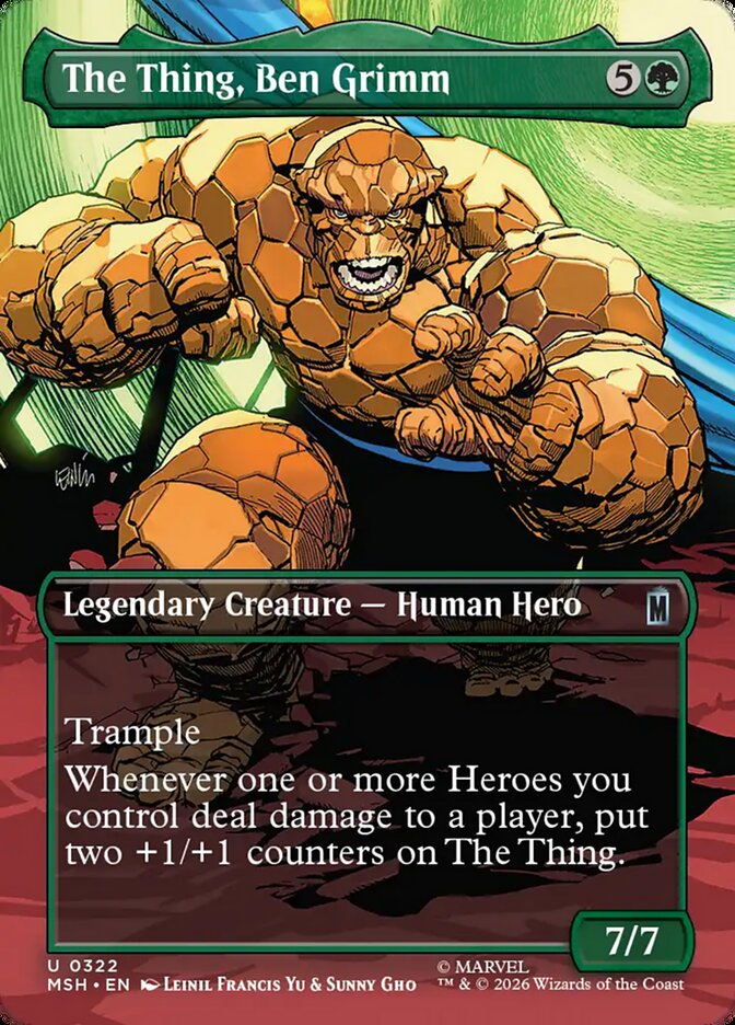 The Thing, Ben Grimm Borderless Scene Foil