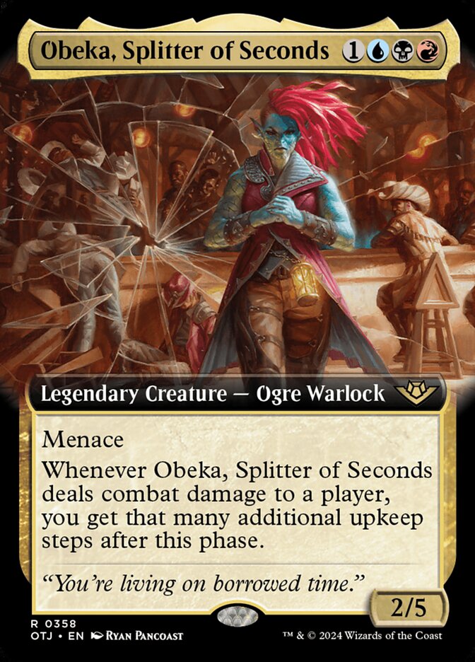 Obeka, Splitter of Seconds Extended art