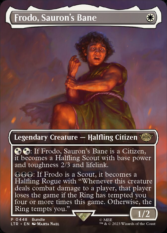 Frodo, Sauron's Bane Borderless Foil