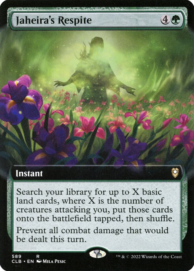 Jaheira's Respite Extended Art Foil