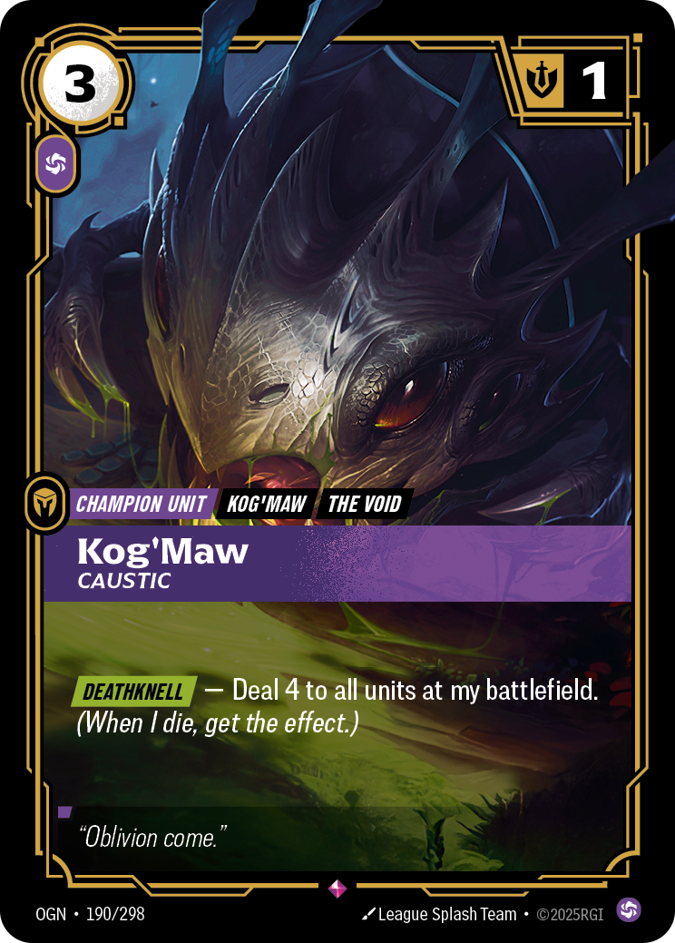 Kog'Maw, Caustic Foil