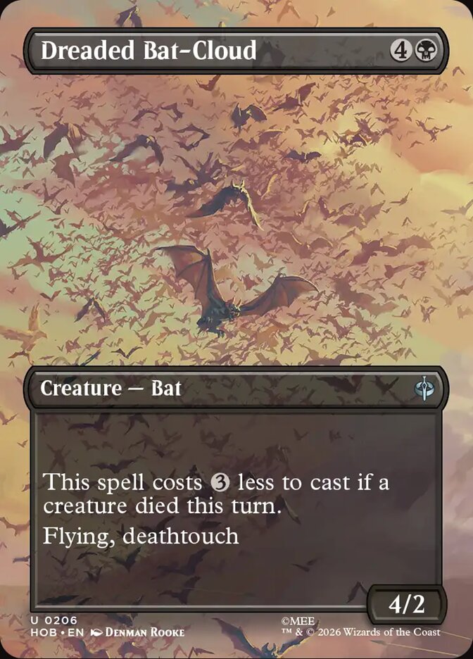 Dreaded Bat-Cloud Borderless Scene Foil