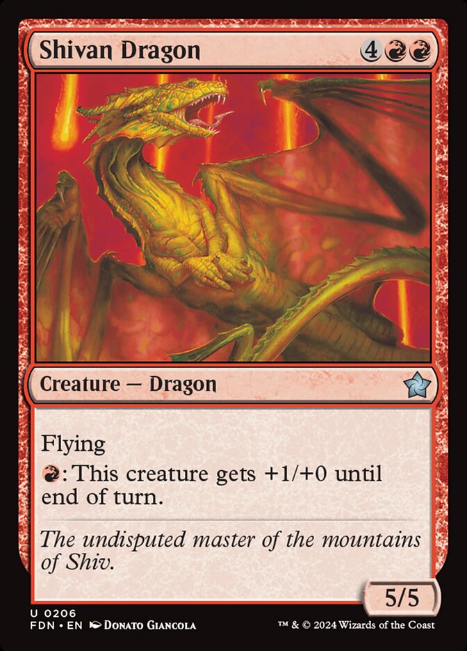 Shivan Dragon Foil