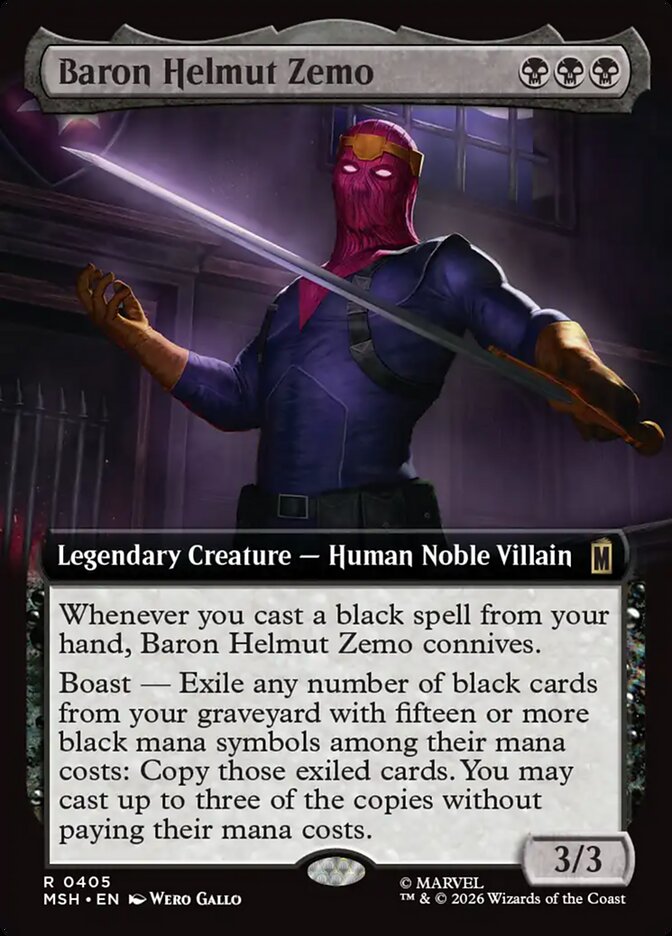 Baron Helmut Zemo Extended Art