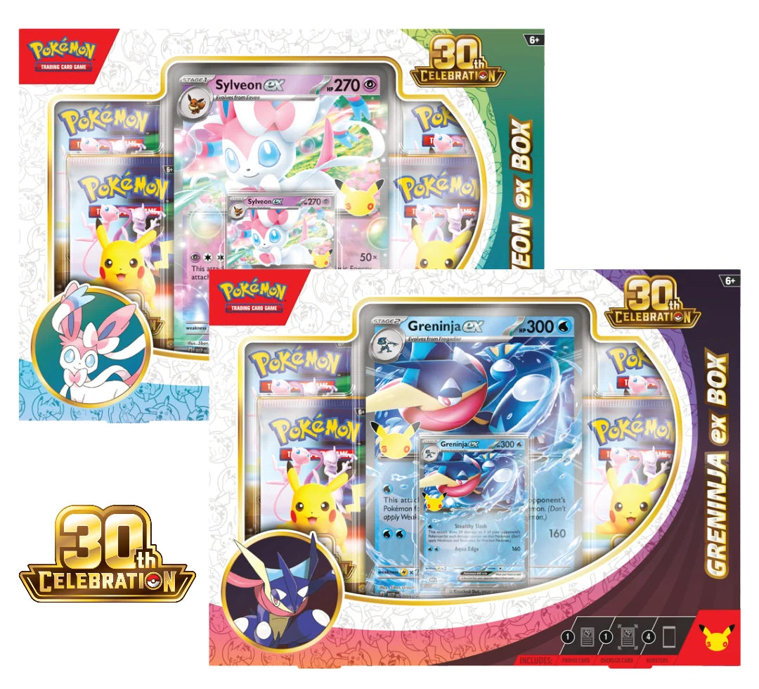 Pokemon 30th Anniversary EX Box Sylveon Greninja