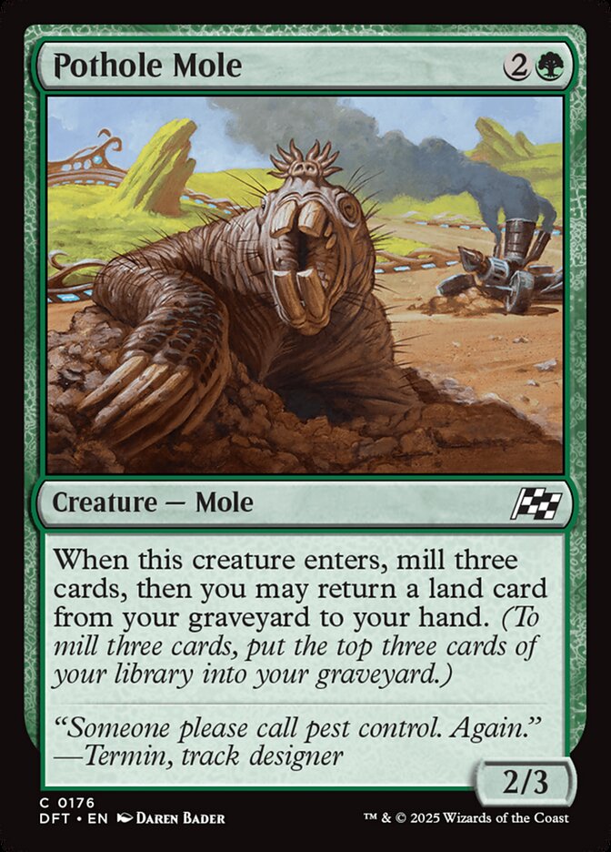 Pothole Mole Foil