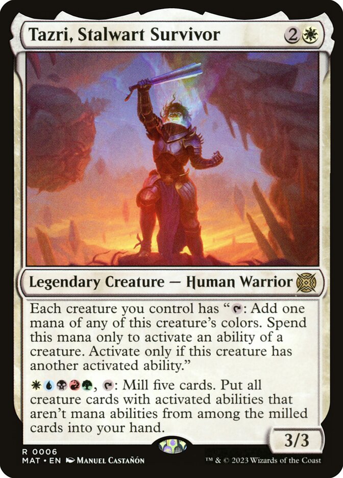 Tazri, Stalwart Survivor Foil