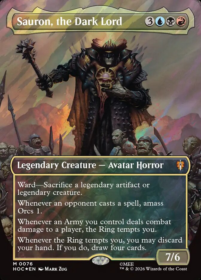 Sauron, the Dark Lord Classic Artist Surge Foil