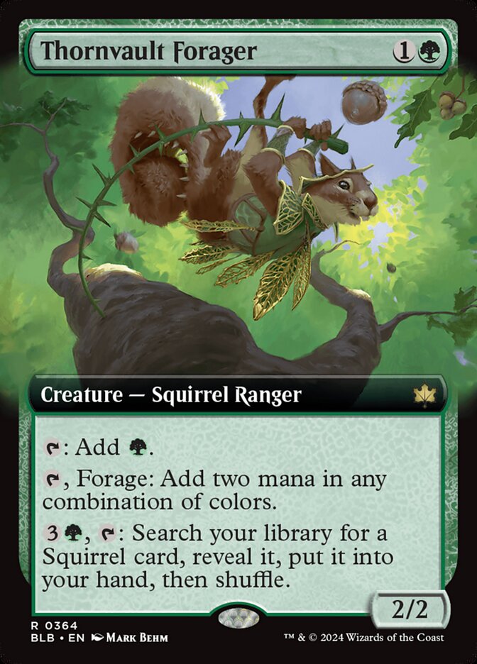 Thornvault Forager Extended Art Foil