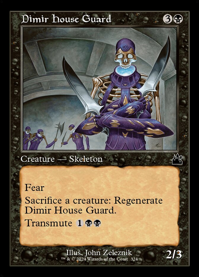Dimir House Guard Retro Frame Foil