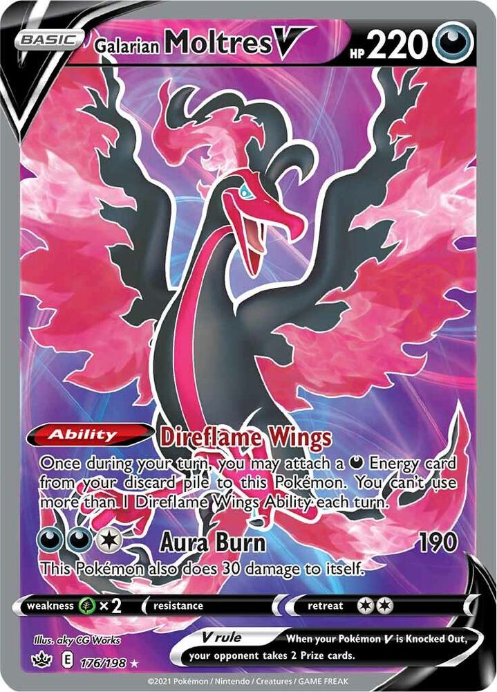 Galarian Moltres V Full Art foil