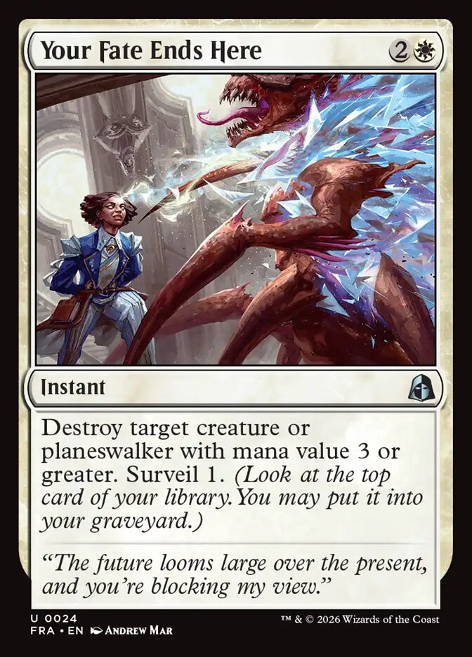 Your Fate Ends Here Foil