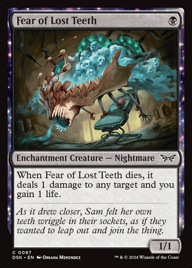 Fear of Lost Teeth Foil