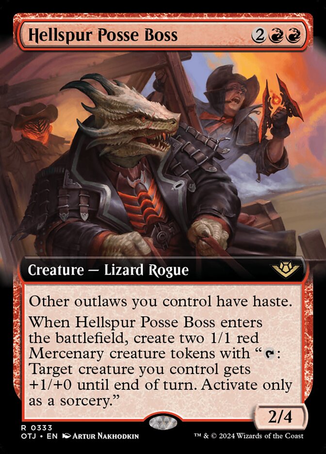 Hellspur Posse Boss Extended art Foil