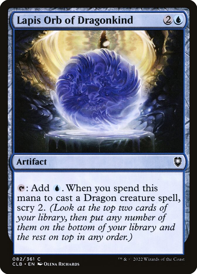 Lapis Orb of Dragonkind Foil