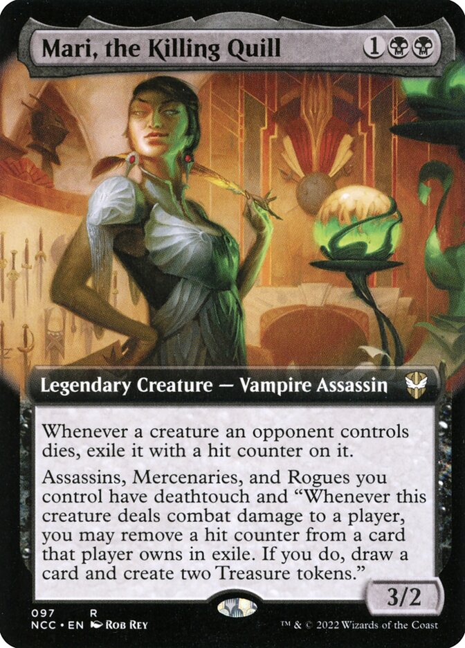 Mari, the Killing Quill Extended Art Foil
