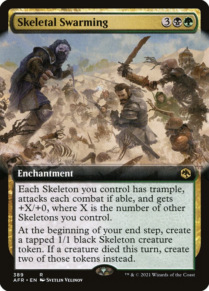 Skeletal Swarming Extended Art Foil